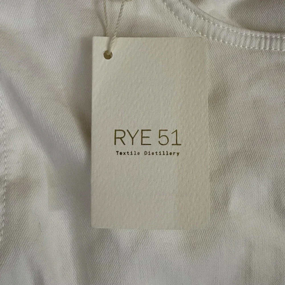 Rye 51 Silo Antique Tencel Pants Jeans Mens 38x34 Opal White NEW NWT